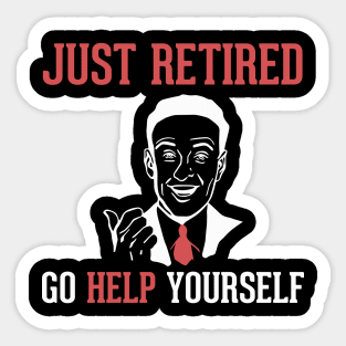 Funny Retirement Gift Not my Problem Humor Sticker